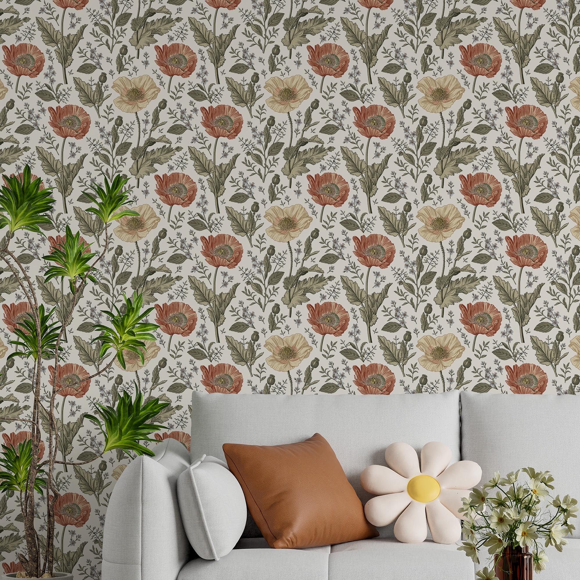 Flowers Pattern Wallpaper