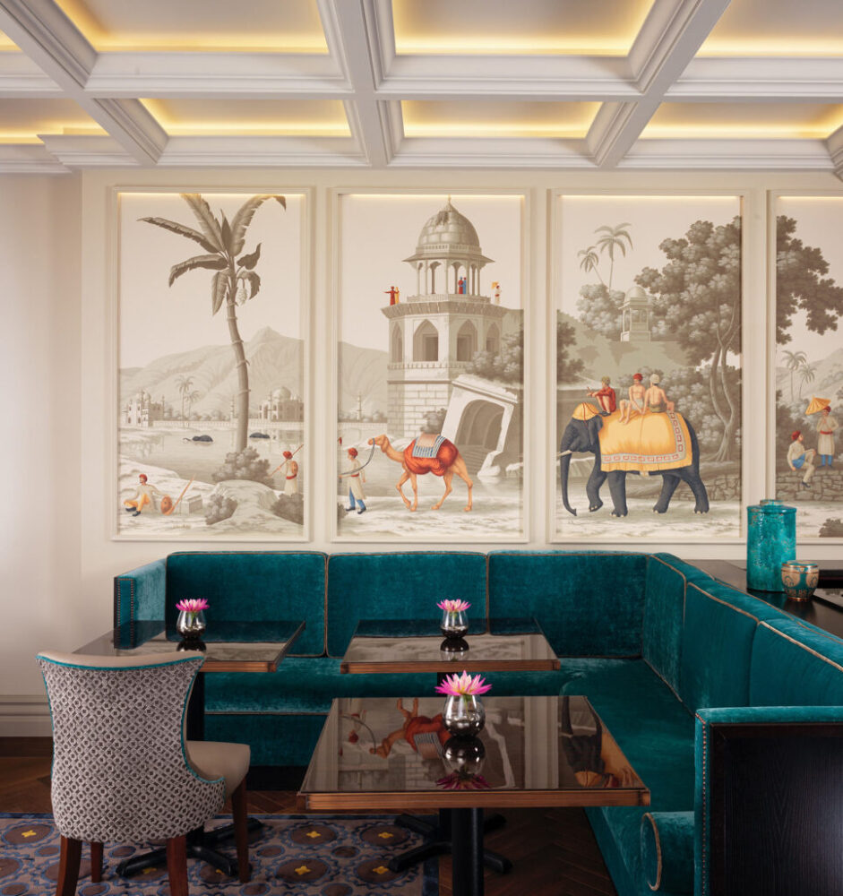 Indian Palace Elephant Wallpaper : Vintage Camel Caravan Mural