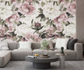 Blush Peony Wallpaper : Large Pink Floral Mural
