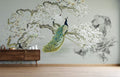 Peacock Blossom Wallpaper : Chinoiserie Branch Mural