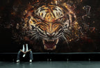 Fierce Tiger Wallpaper : Roaring Tiger Face Mural - View 6