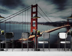 Golden Gate Bridge Wallpaper : San Francisco Bay Photo Mural - View 2