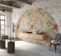 Soft Tapestry Floral Wallpaper : Needlepoint Flower Pattern