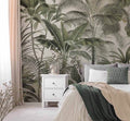 Green Palm Grove Wallpaper : Lush Tropical Trees Mural