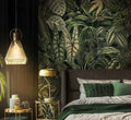 Dark Tropical Plants Wallpaper : Lush Leaf Mix Mural