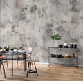 Plaster Concrete Wallpaper : Grey Distressed Stucco Texture Mural