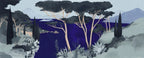 Indigo Pine Wallpaper : Mediterranean Stone Pine Mural - View 2