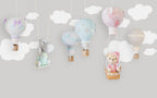 Teddy Bear Cloud Wallpaper : Pastel Balloons Nursery Mural - flat design