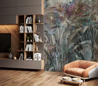 Misty Banana Leaf Wallpaper : Bird of Paradise Jungle Mural - View 5