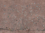 Terracotta Chinoiserie Wallpaper : Blossom Branch Bird Mural - View 2