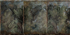 Distressed Palm Leaf Wallpaper : Sketched Tropical Frond Mural - View 2