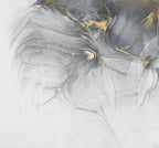 Grey Gold Marble Wallpaper : Smoky Abstract Veins Mural - flat design