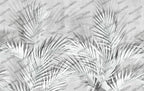 Pale Palm Leaf Shadow Wallpaper : Neutral Botanical Mural - View 5