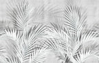 Pale Palm Leaf Shadow Wallpaper : Neutral Botanical Mural - View 6