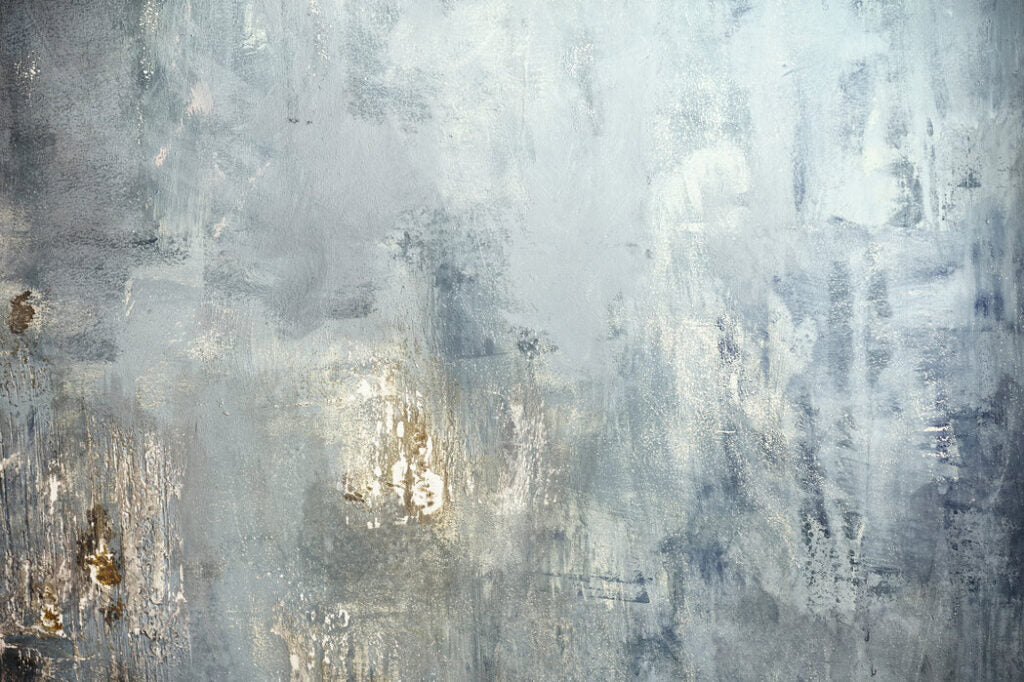 Blue Concrete Wallpaper : Weathered Industrial Wall Mural - View 2