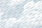 Light Blue Sky Wallpaper : Soft Watercolor Clouds Kids Mural - flat design