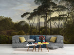 Classic Pine Landscape Wallpaper : Old Master Italian Trees Mural - View 4
