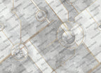 Black Gold Geometric Wallpaper : Marble Circle Art Deco Mural - View 2