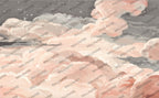 Pink Starry Cloud Wallpaper : Blush Dreamy Sky Mural - View 2