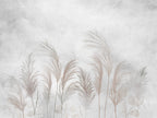 Pampas Grass Wallpaper : Soft Feathery Plumes Mural - View 2