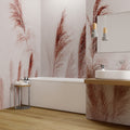 Pink Pampas Wallpaper : Blush Feather Grass Mural