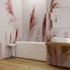 Pink Pampas Wallpaper : Blush Feather Grass Mural