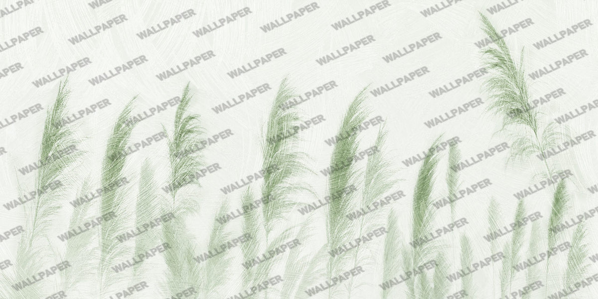 Pink Pampas Wallpaper : Blush Feather Grass Mural - View 3
