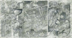 Comic Page Wallpaper : Grey Sketch Panel Mural - View 2