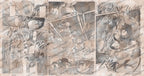 Comic Page Wallpaper : Grey Sketch Panel Mural - View 3