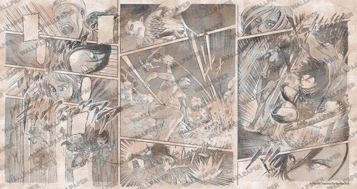 Comic Page Wallpaper : Grey Sketch Panel Mural - View 3