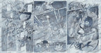 Comic Page Wallpaper : Grey Sketch Panel Mural - View 4