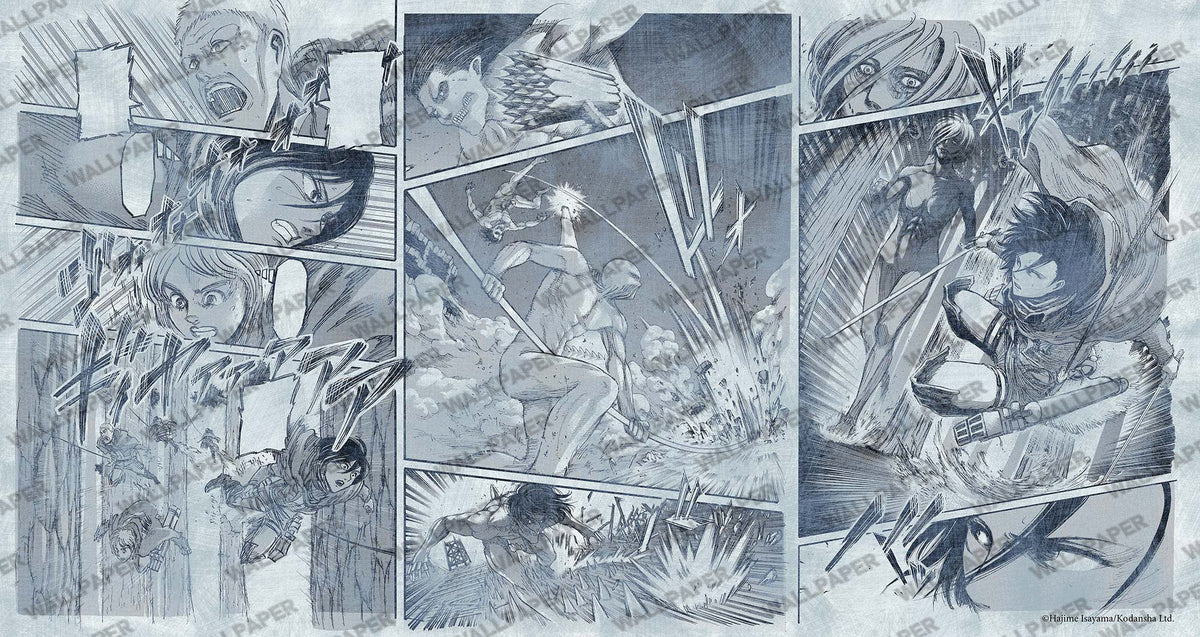Comic Page Wallpaper : Grey Sketch Panel Mural - View 4