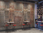 Rusty Concrete Wallpaper : Weathered Rust Panel Texture Mural