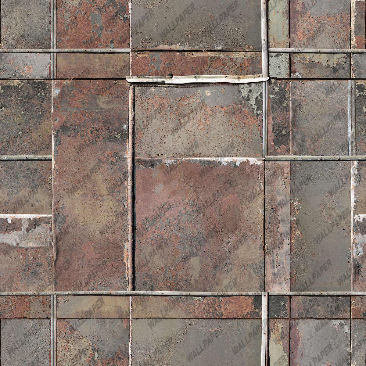 Rusty Concrete Wallpaper : Weathered Rust Panel Texture Mural - flat design