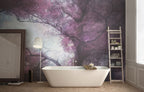 Purple Blossom Tree Wallpaper : Lilac Canopy Mural