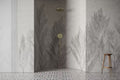 White 3D Leaves Wallpaper : Embossed Fern Relief Mural