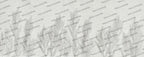 White 3D Leaves Wallpaper : Embossed Fern Relief Mural - flat design