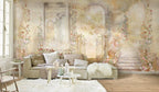 Golden Garden Arch Wallpaper : Warm Roman Gate Mural