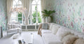 Pastel Peony Wallpaper : Soft Mint Watercolor Floral Mural
