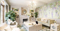 Wisteria Wallpaper : Hanging Purple Flowers Mural