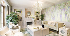 Wisteria Wallpaper : Hanging Purple Flowers Mural