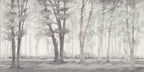 Misty Lavender Forest Wallpaper : Soft Tree Mural - flat design