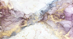 Lilac Gold Ink Wallpaper : Soft Marble Swirl Mural - flat design