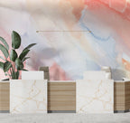 Pastel Watercolor Wash Wallpaper : Soft Gradient Mural - View 3