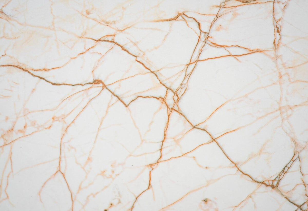 Ecru Marble Wallpaper : Copper Vein Stone Mural - flat design