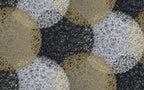 Lace Web Wallpaper : Abstract Gold and Silver Circles Mural - flat design