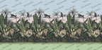 Jungle Tiger Wallpaper : Tropical Leaves Wildlife Mural - View 2