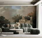 Classical Lake Wallpaper : Historic Ruins Landscape Mural - View 3