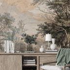 Ancient Rome Landscape Wallpaper : Classical Valley Mural - View 6
