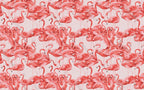 Pink Flamingos Wallpaper : Coral Flamingo Flock Mural - View 2